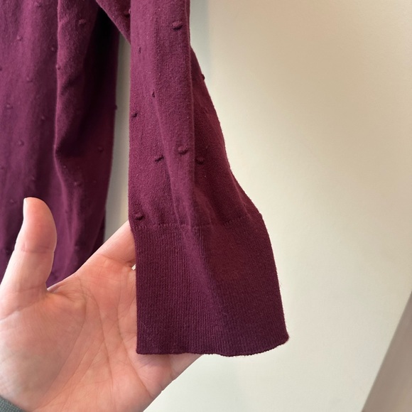 Ann Taylor Rich Plum Crew Neck Sweater - Picture 5 of 9
